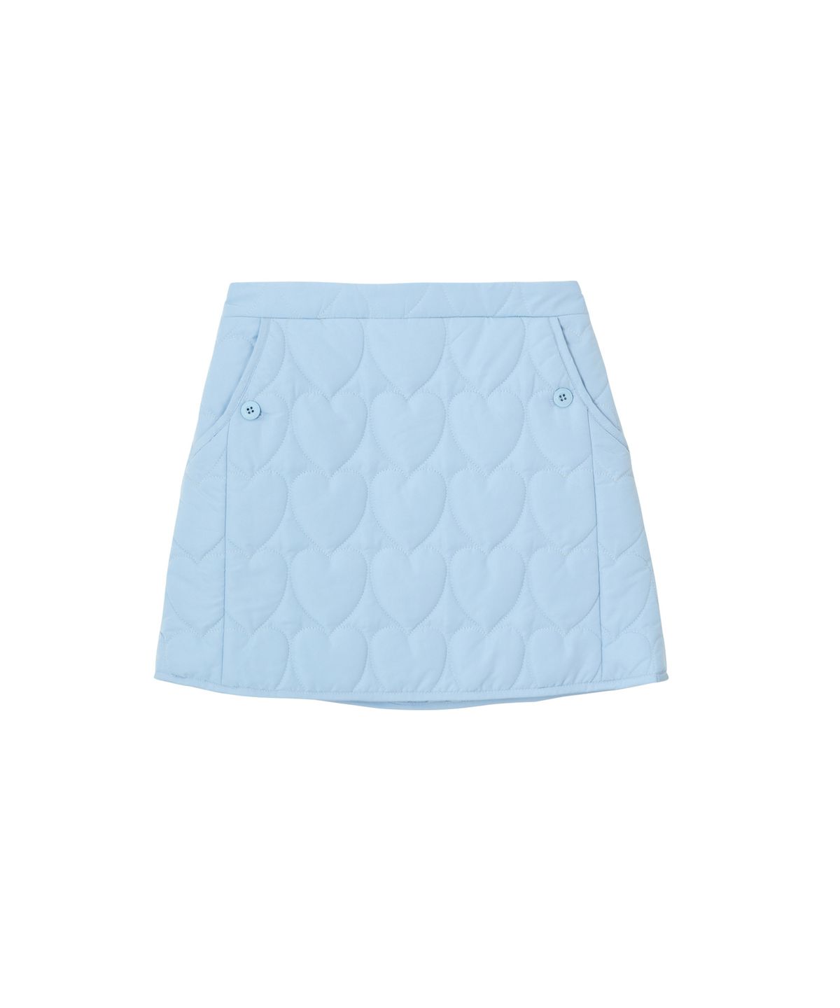 살롱 드 욘(SALON DE YOHN) Heart Quilting Mini Skirt_ Blue