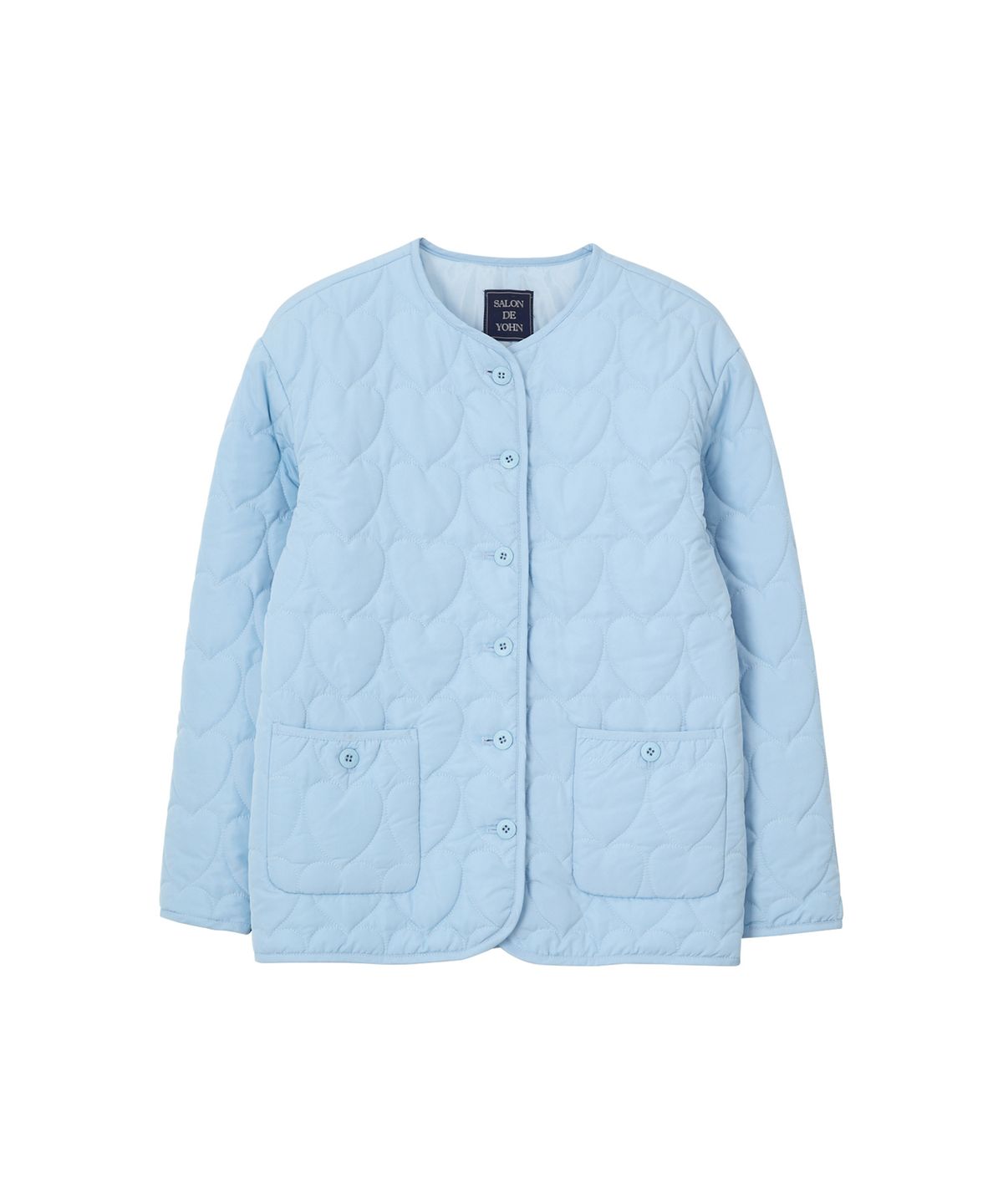 살롱 드 욘(SALON DE YOHN) Heart Quilting Jacket_ Blue