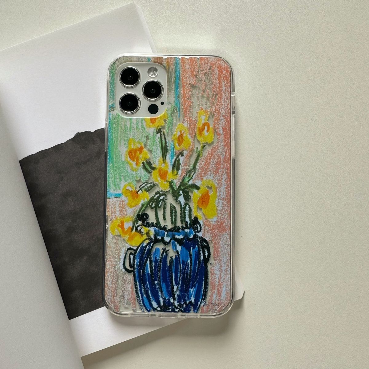 베비카소(BABICASSO) Phone Case[Yellow Flower]