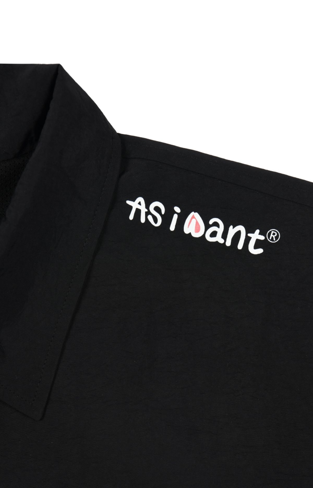 에즈아이원(ASIWANT) PIXEL-WANT COACH JACKET BLACK