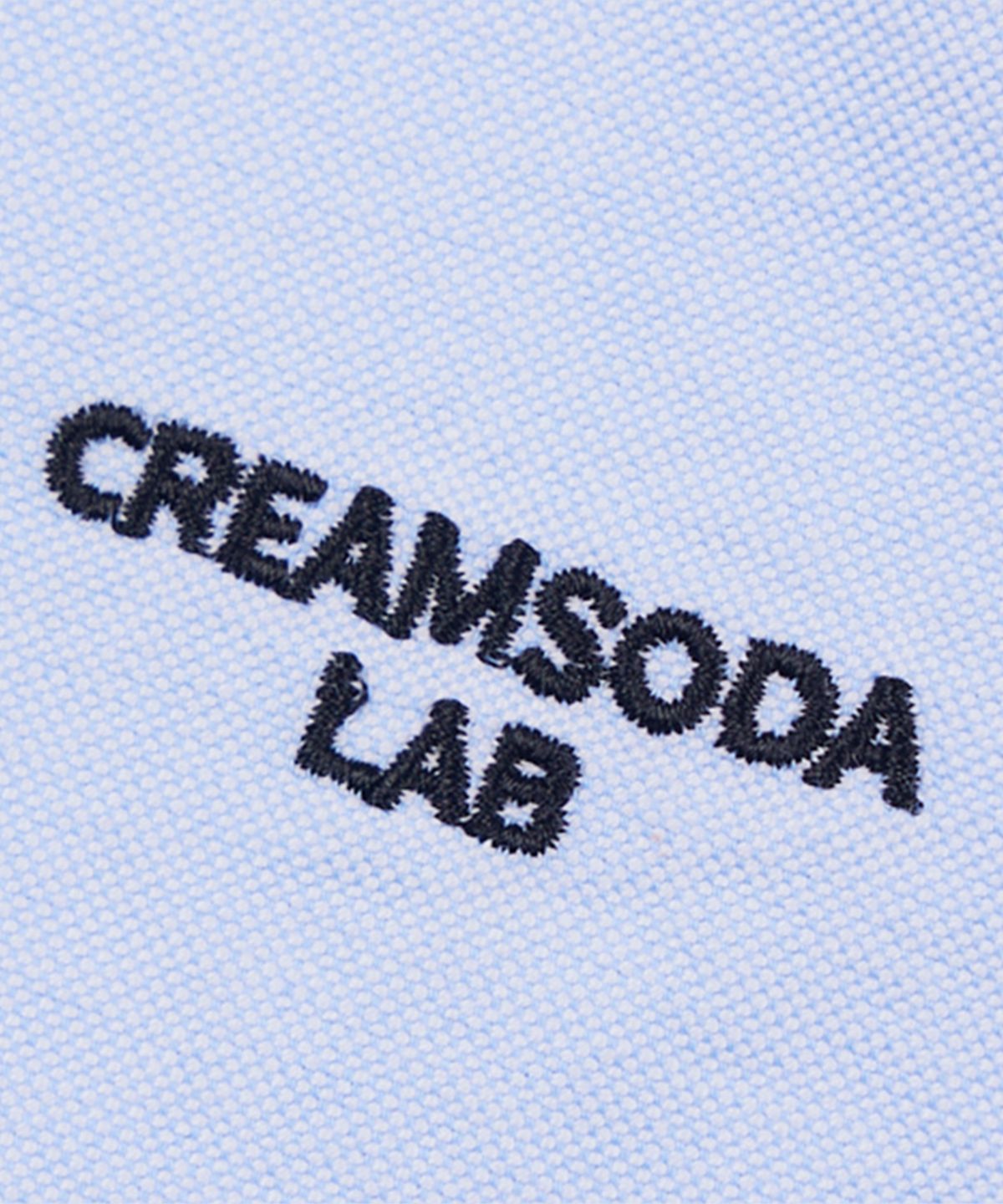 크림소다랩(CREAM SODA LAB) 와펜 스몰 파루로고 옥스포드 셔츠 블루