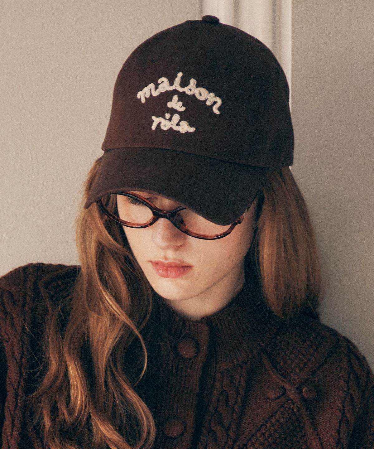 로라로라(ROLAROLA) MAISON DE ROLA BALL CAP BROWN