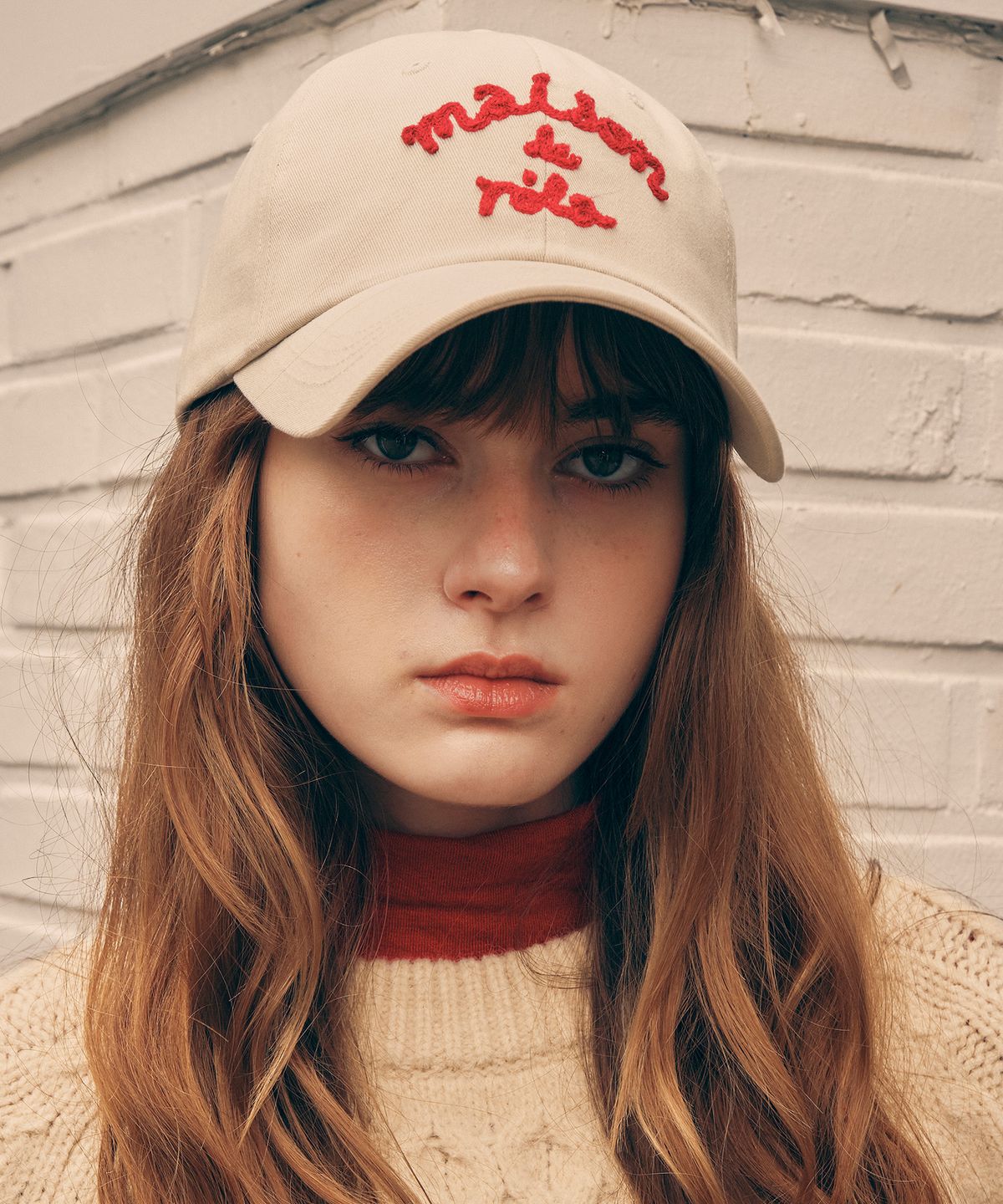 로라로라(ROLAROLA) MAISON DE ROLA BALL CAP BEIGE