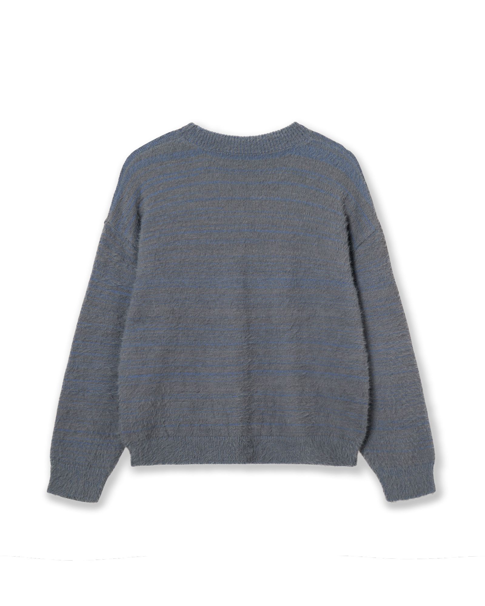 aeae ニット 新品未使用 MUSINSA公式 | AEAE WEB LOGO CROP HAIRY KNIT [SMOKY BLUE]