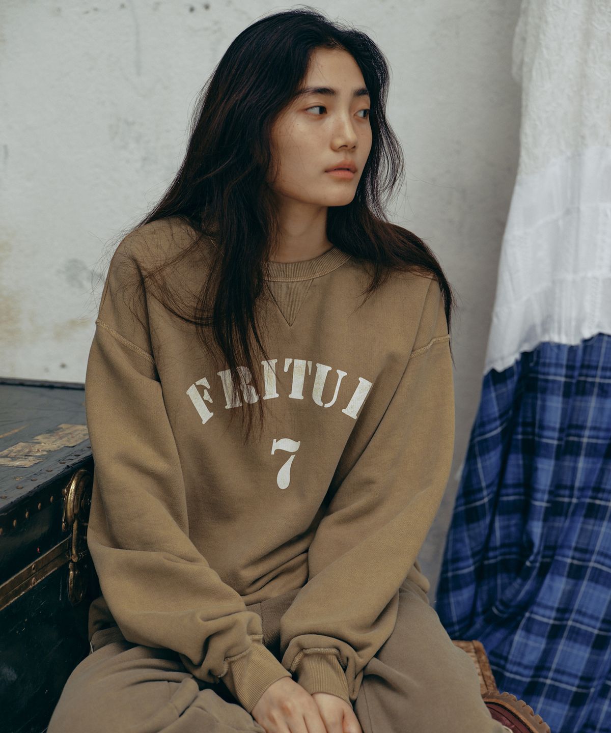 프리터(FRITUR) Unisex Pigment Sweatshirt 2Color_F243MT01