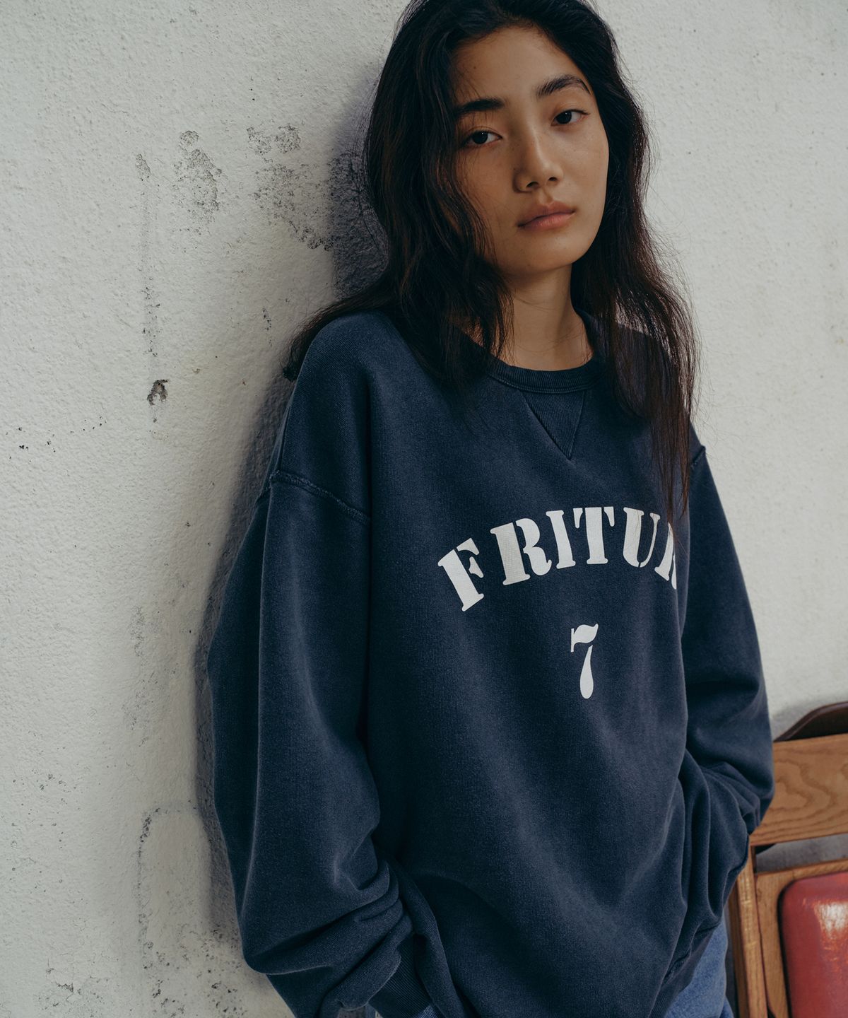프리터(FRITUR) Unisex Pigment Sweatshirt 2Color_F243MT01
