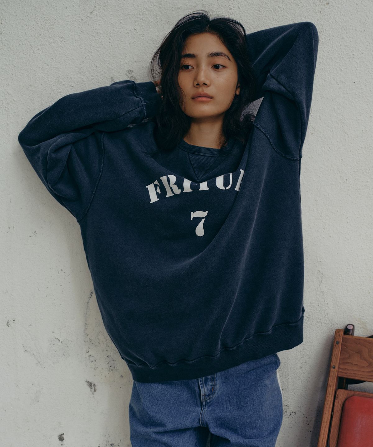 프리터(FRITUR) Unisex Pigment Sweatshirt 2Color_F243MT01