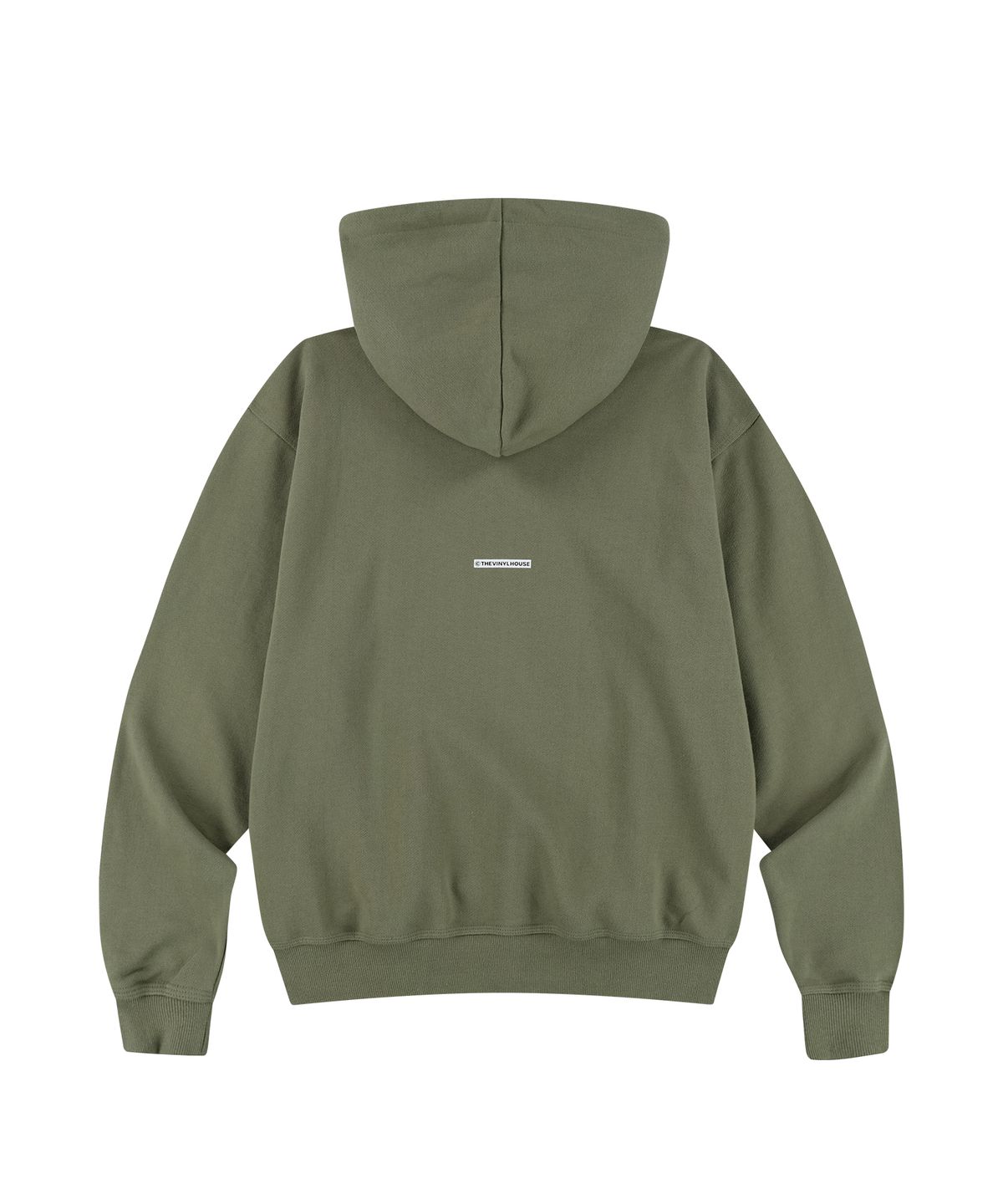 더바이닐하우스(THEVINYLHOUSE) TYPO HOODIE KHAKI