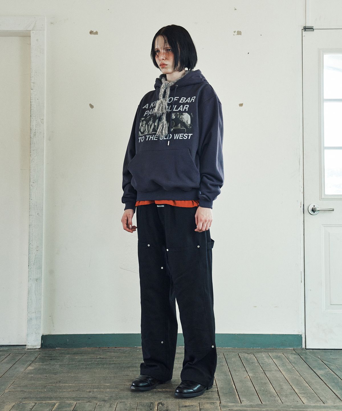 더바이닐하우스(THEVINYLHOUSE) WESTERN SALOON HOODIE PURPLE