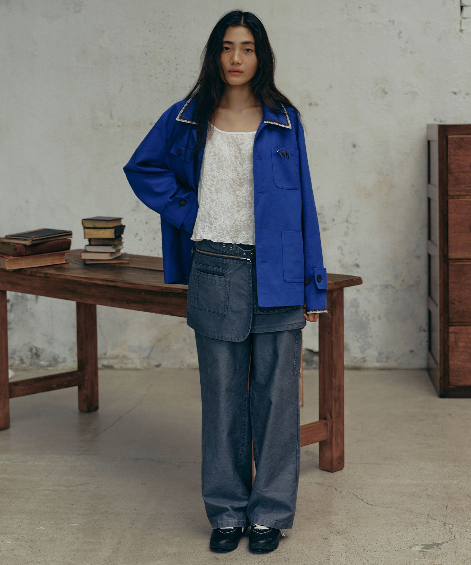 ★FRITUR★ Carpenter Work Pants Grey_F243PT03 MUSINSA | FRITUR Carpenter Work Pants Grey_F243PT03