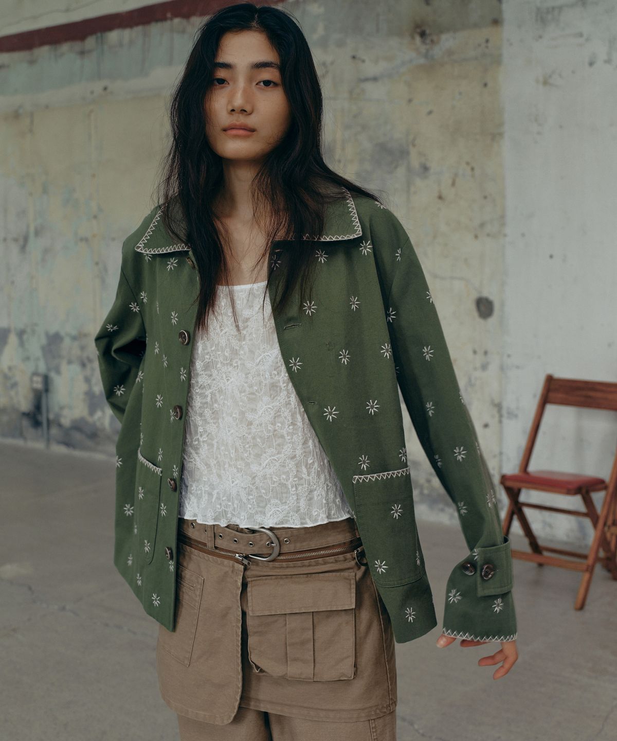 프리터(FRITUR) Carpenter Work Pants Beige_F243PT03