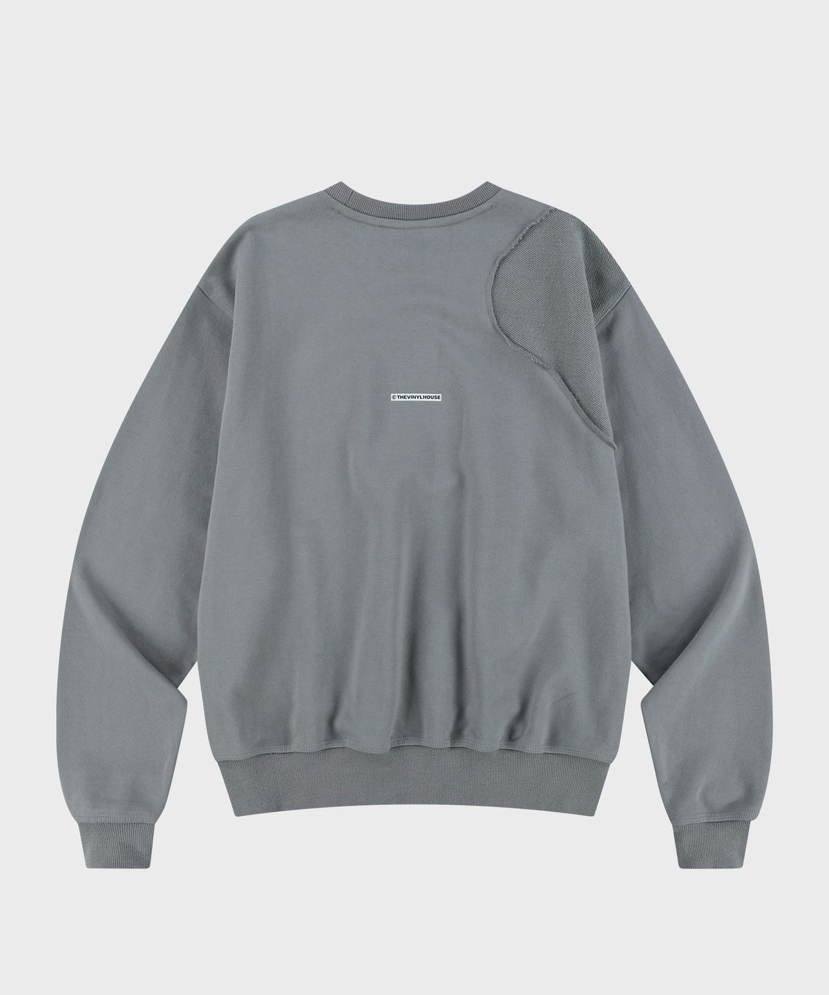 더바이닐하우스(THEVINYLHOUSE) CUT-OFF SWEATSHIRT GREY