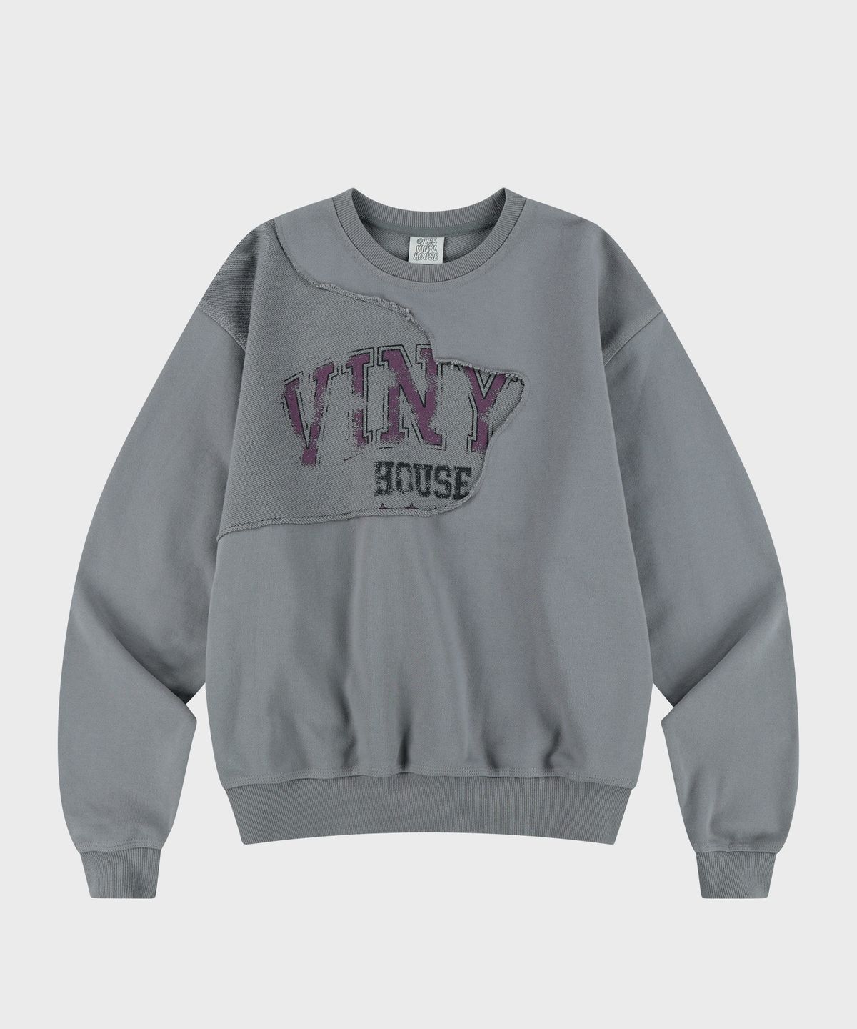 더바이닐하우스(THEVINYLHOUSE) CUT-OFF SWEATSHIRT GREY