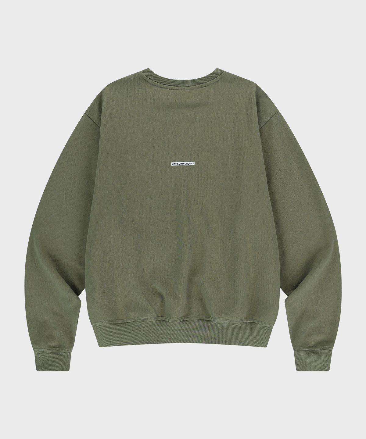 더바이닐하우스(THEVINYLHOUSE) OLD WEST TYPO SWEATSHIRT KHAKI