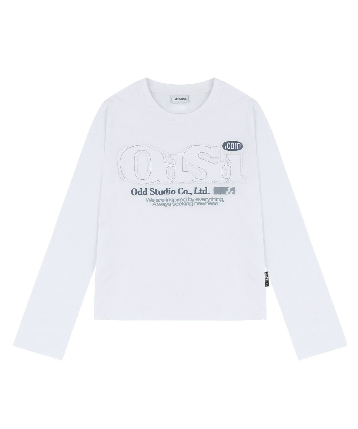 오드스튜디오(ODDSTUDIO) ODSD 피그먼트 데미지 롱 슬리브 - WHITE