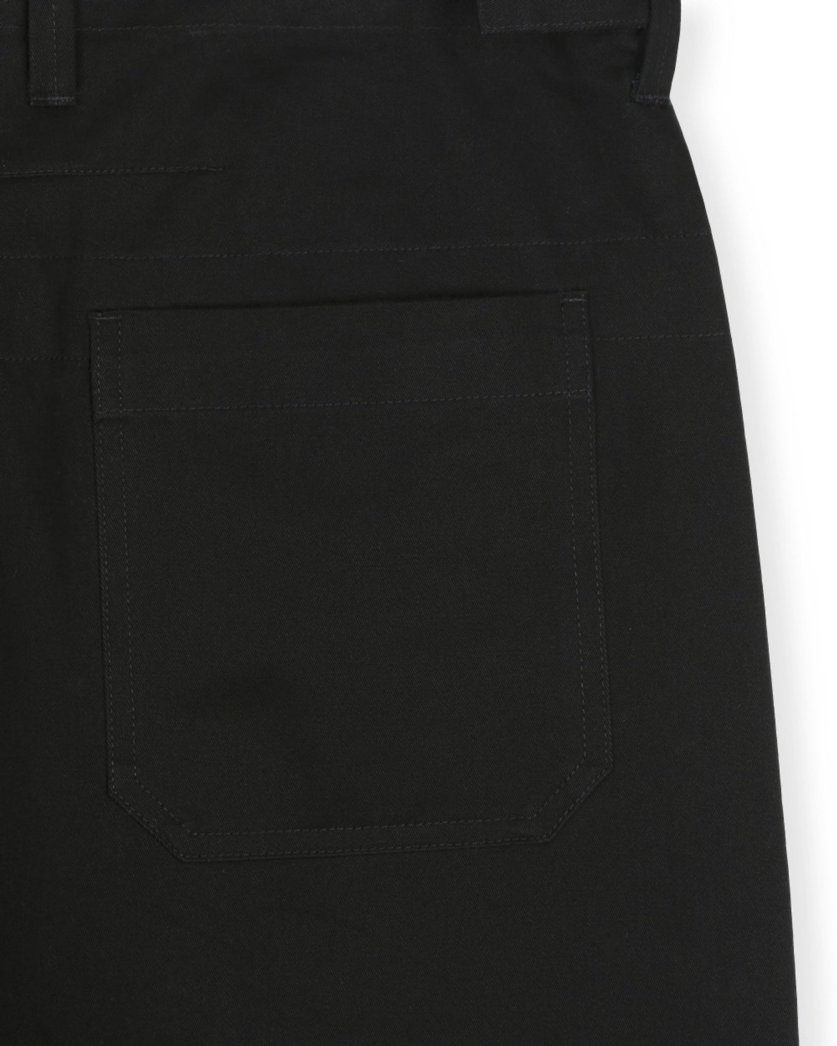 비슬로우(BESLOW) COTTON TWILL LOOSE FIT PANTS BLACK