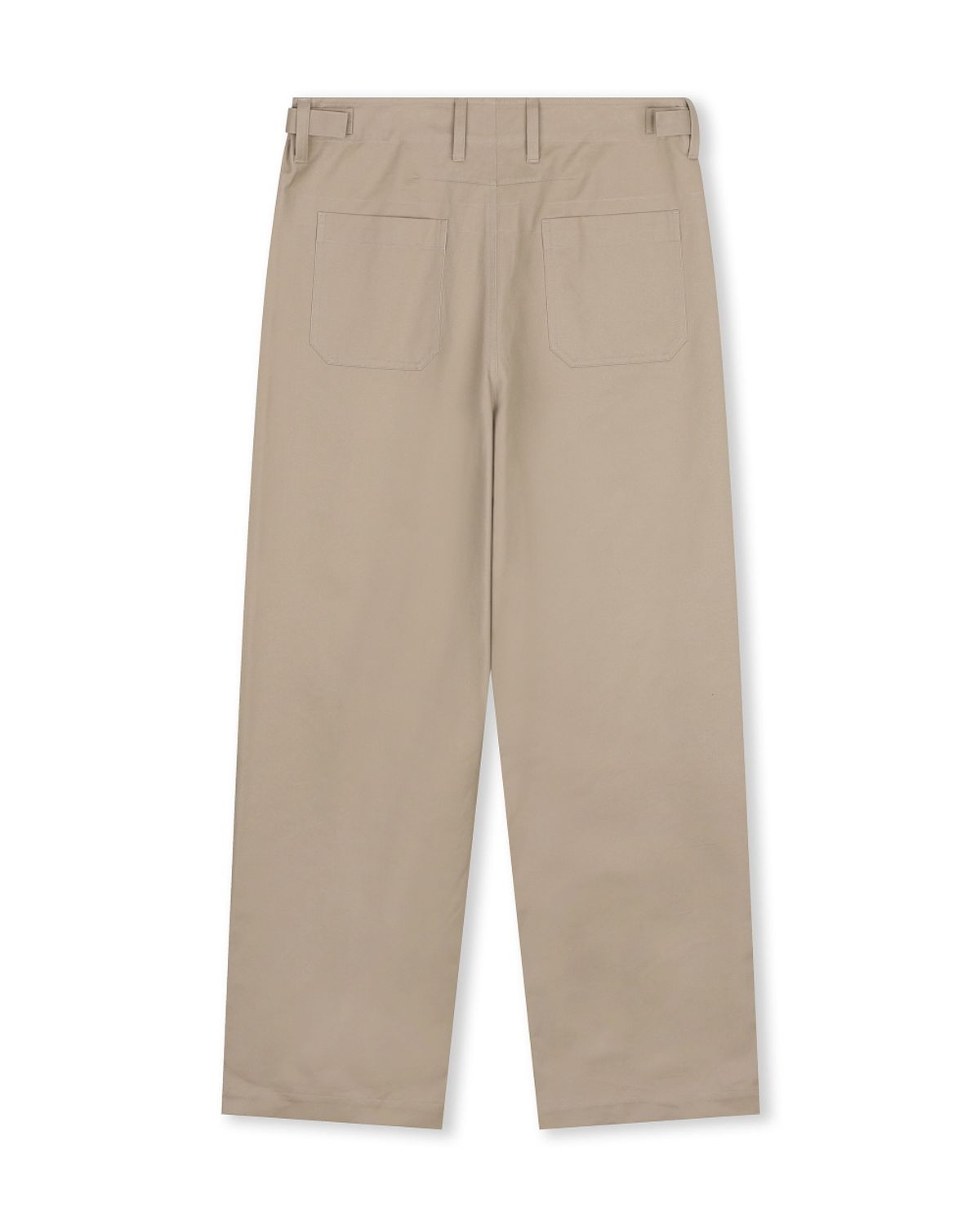 비슬로우(BESLOW) COTTON TWILL LOOSE FIT PANTS BEIGE