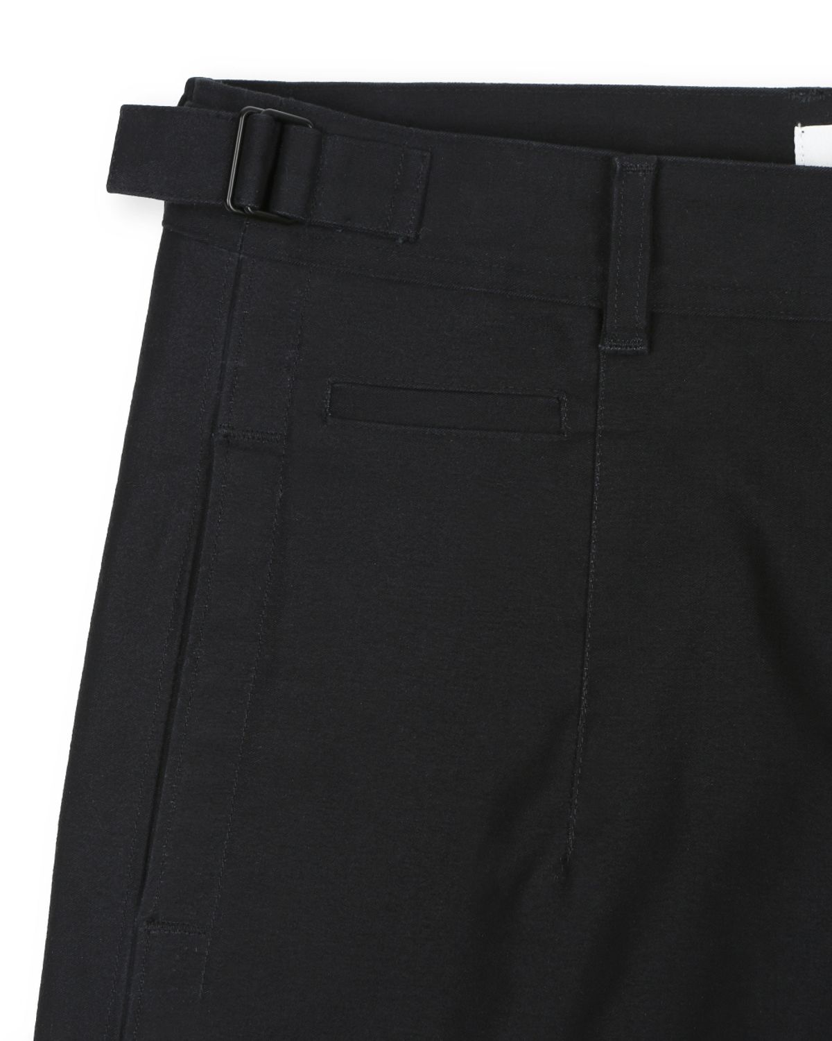 비슬로우(BESLOW) [Fabric From JAPAN]MOLE SKIN DART PANTS BLACK