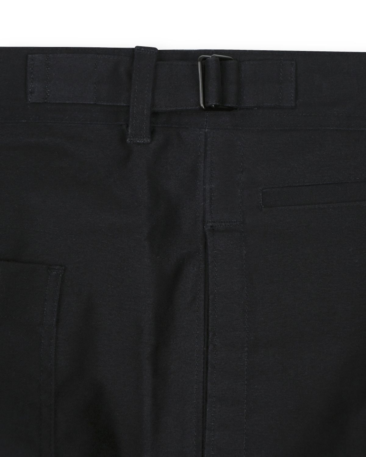 비슬로우(BESLOW) [Fabric From JAPAN]MOLE SKIN DART PANTS BLACK