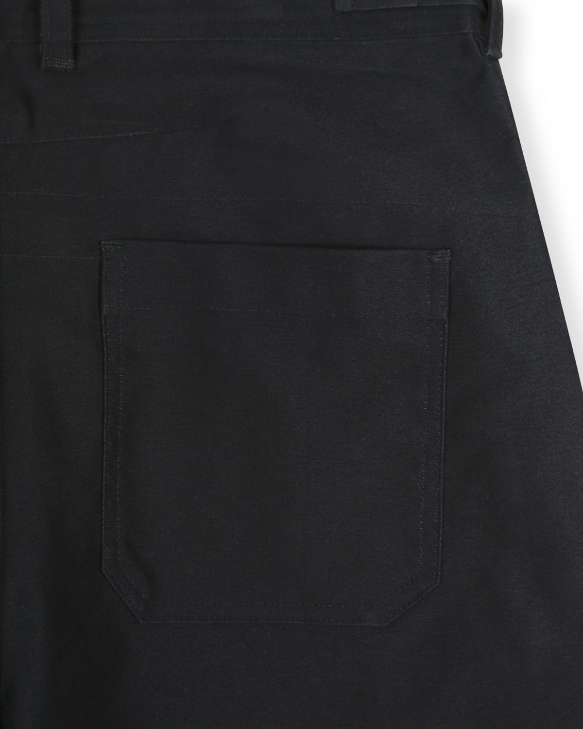 비슬로우(BESLOW) [Fabric From JAPAN]MOLE SKIN DART PANTS BLACK