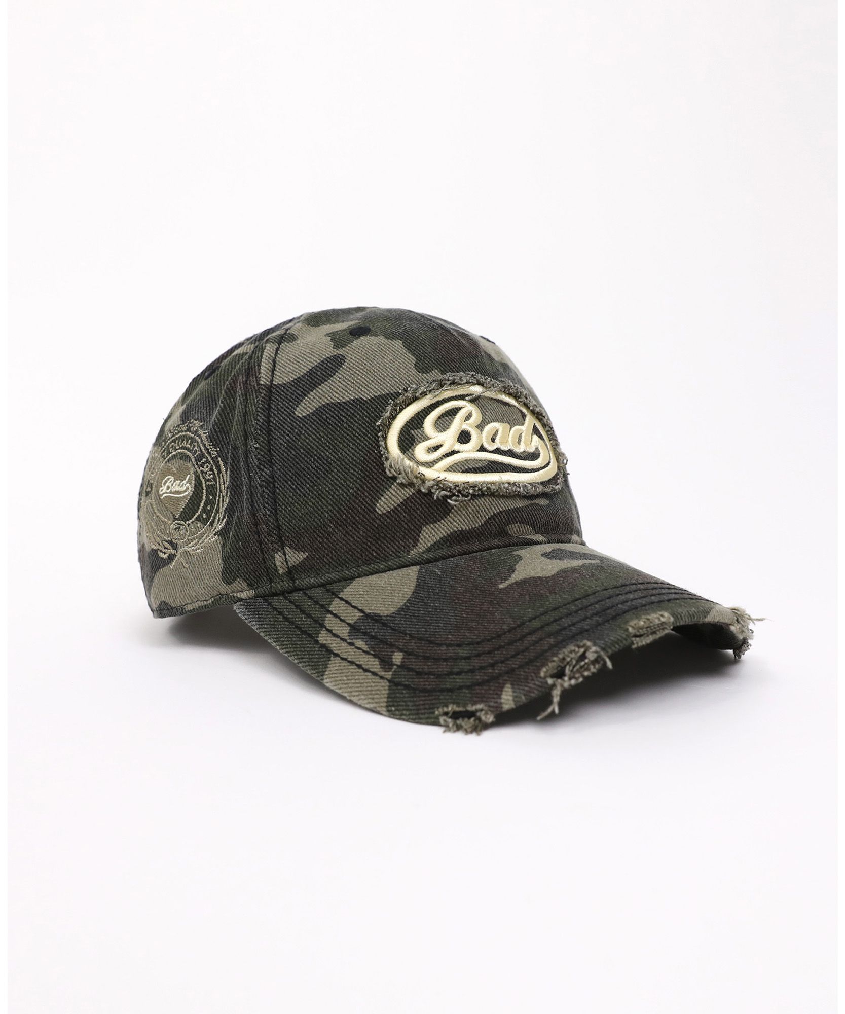 [BADBLOOD］◆韓国人気◆Oval Logo Ball Cap 2色◆追跡可◆ MUSINSA公式 | BADBLOOD Oval Logo Ball Cap - Camo