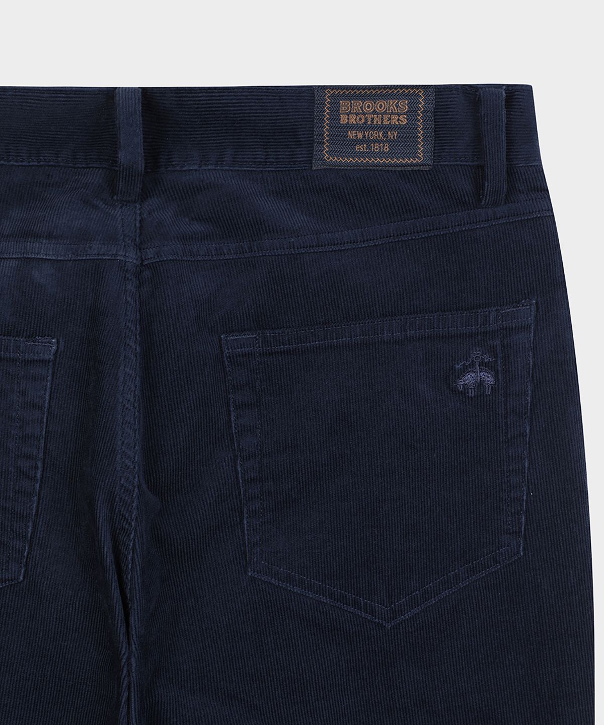 브룩스 브라더스(BROOKS BROTHERS) 슬림핏 15W 코듀로이 5포켓 팬츠 (네이비) (BBPCMF0922QEW)