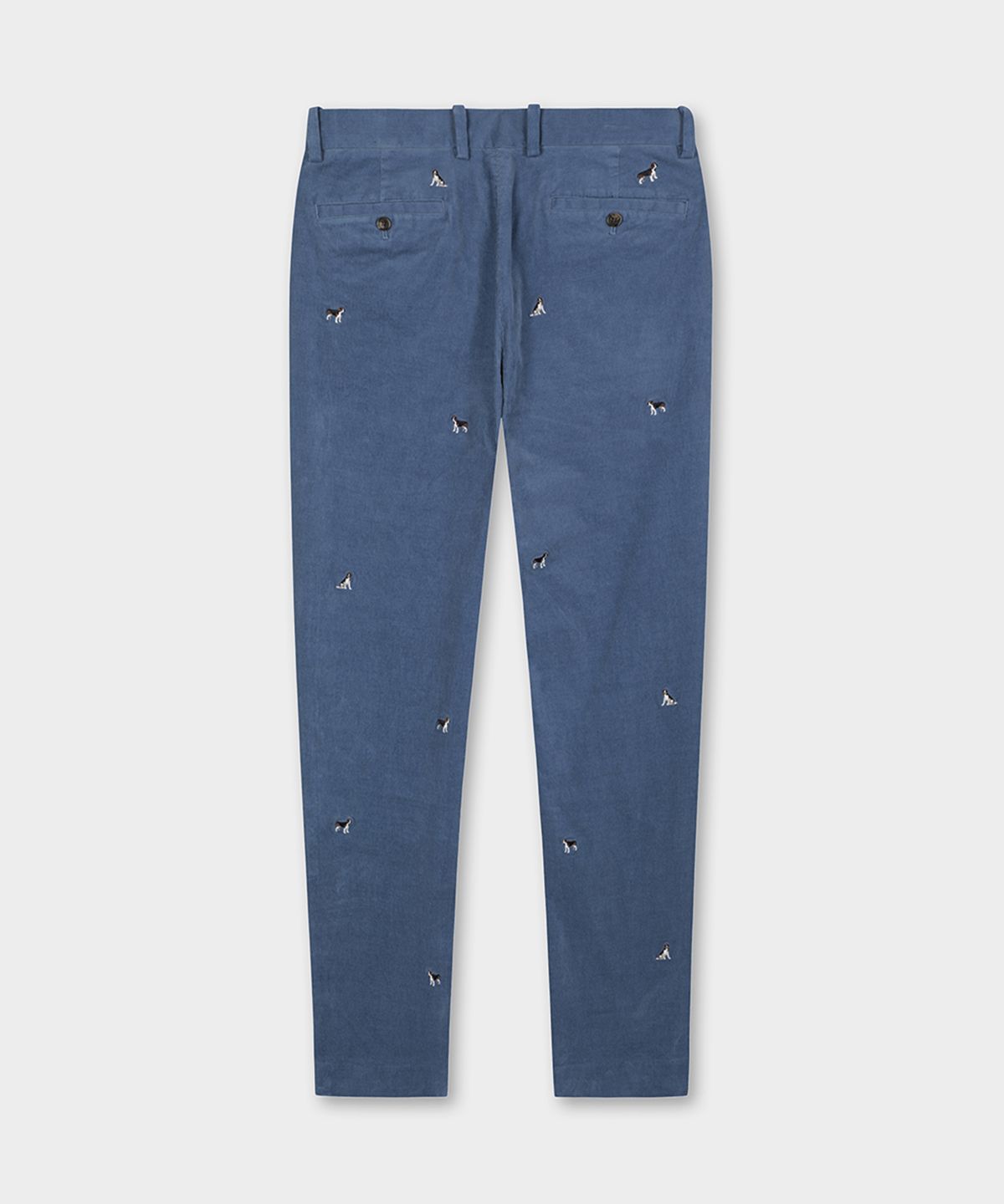 브룩스 브라더스(BROOKS BROTHERS) 레귤러핏 15W 비글 엠브로이더리 치노팬츠 (블루) (BBPCMM4765MEW)