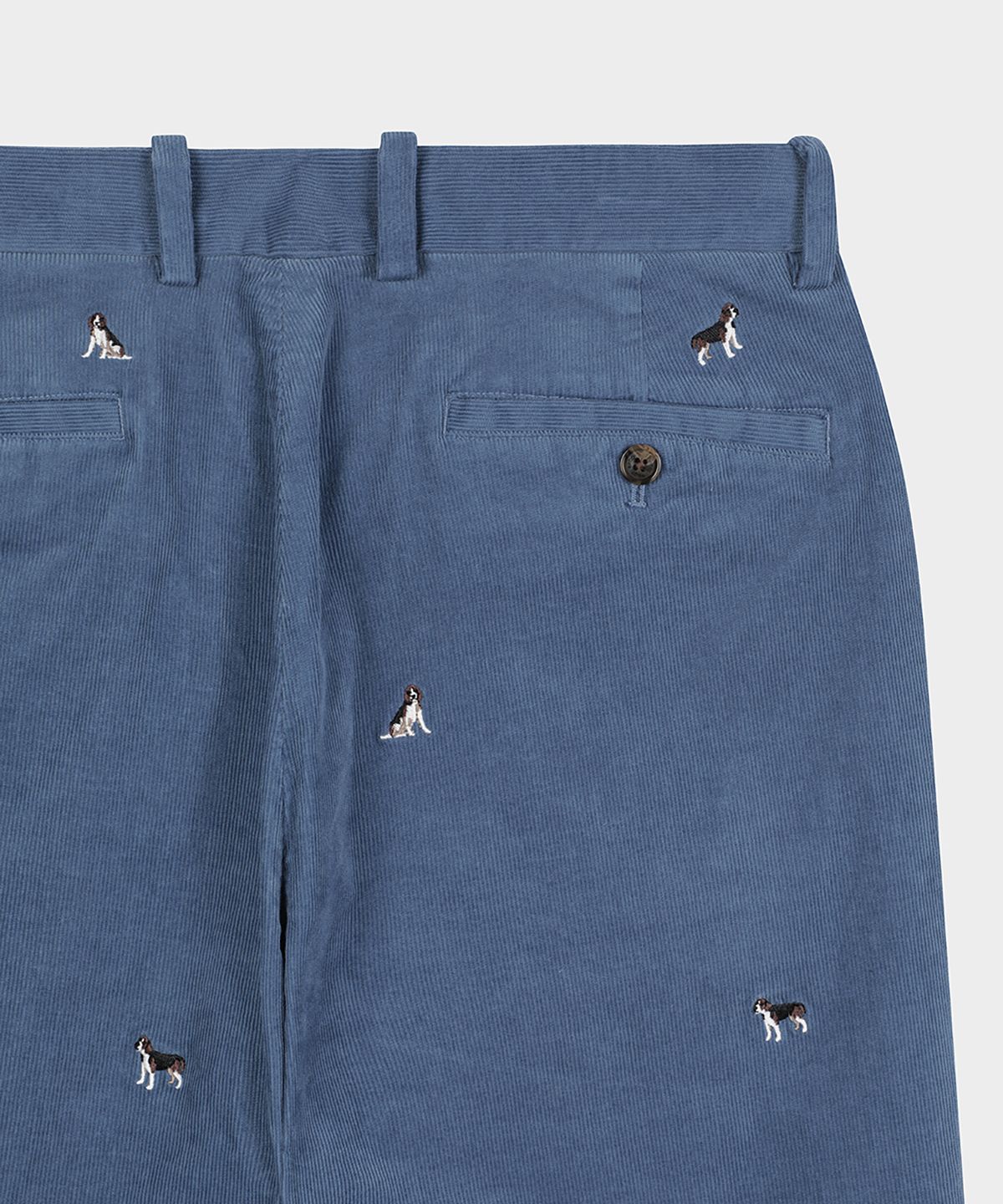 브룩스 브라더스(BROOKS BROTHERS) 레귤러핏 15W 비글 엠브로이더리 치노팬츠 (블루) (BBPCMM4765MEW)