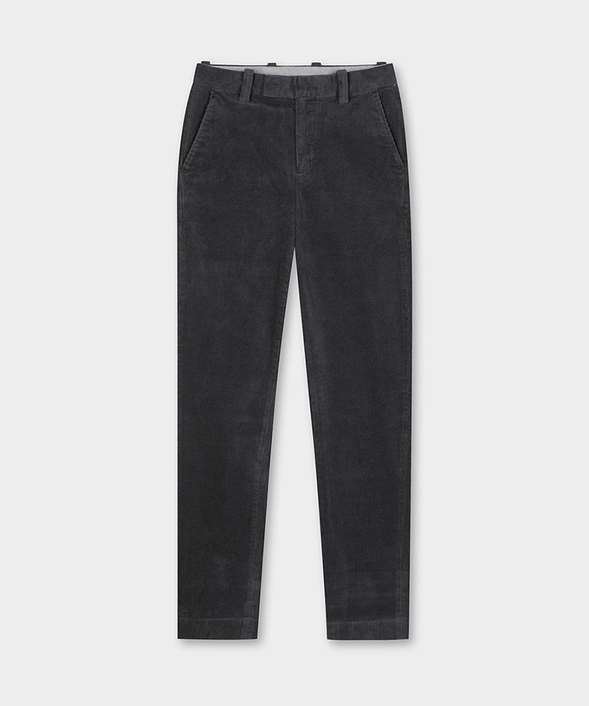 브룩스 브라더스(BROOKS BROTHERS) 슬림핏 8W 코듀로이 팬츠 (차콜) (BBPCMM4753VEW)
