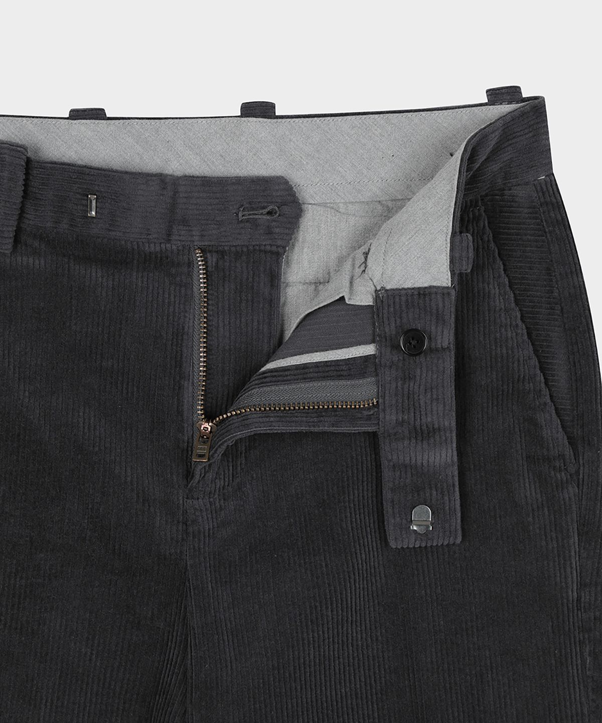 브룩스 브라더스(BROOKS BROTHERS) 슬림핏 8W 코듀로이 팬츠 (차콜) (BBPCMM4753VEW)
