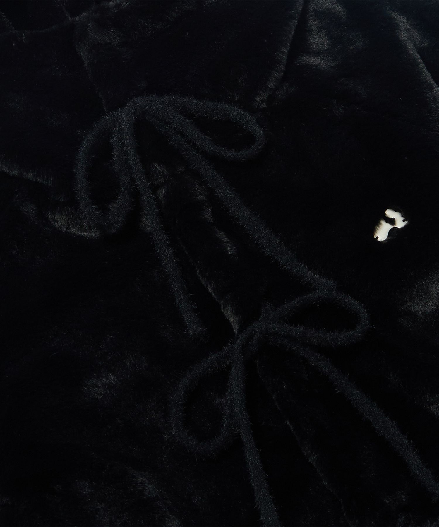 MUSINSA | HUG YOUR SKIN Teddy fur coat (Black)