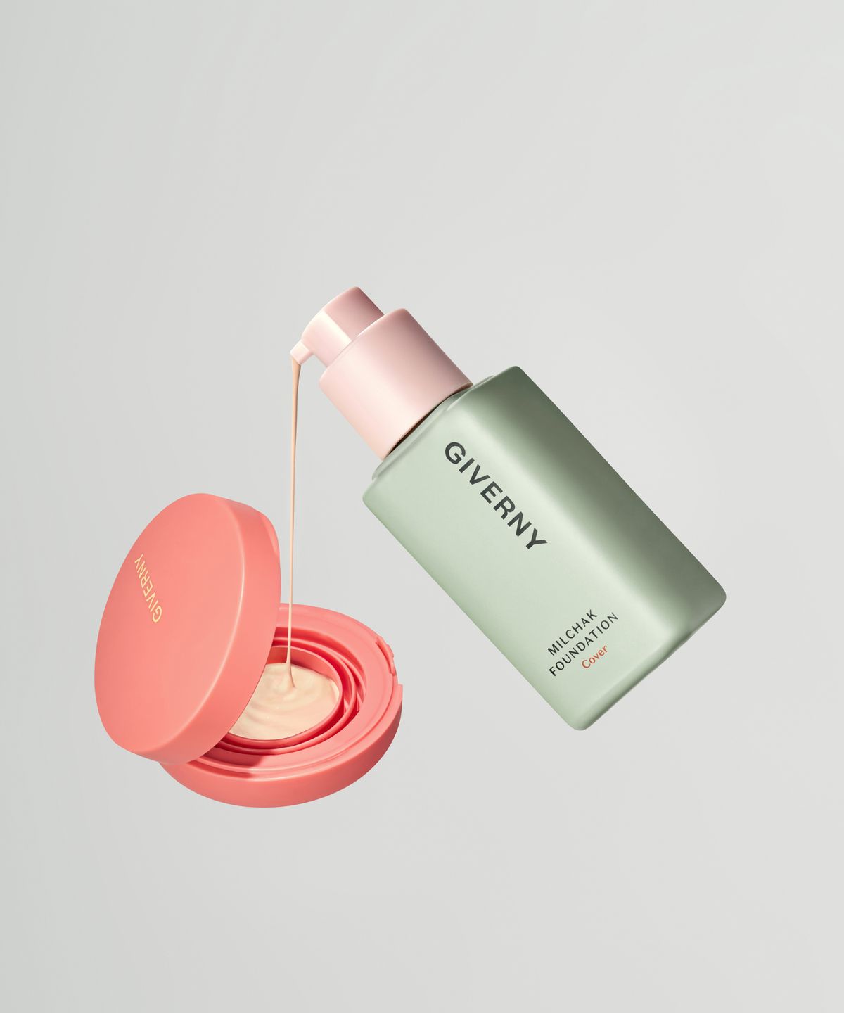 지베르니(GIVERNY) 밀착 커버 투고 키트 7g/5g (미니 쿠션 공용기/휴대용기)