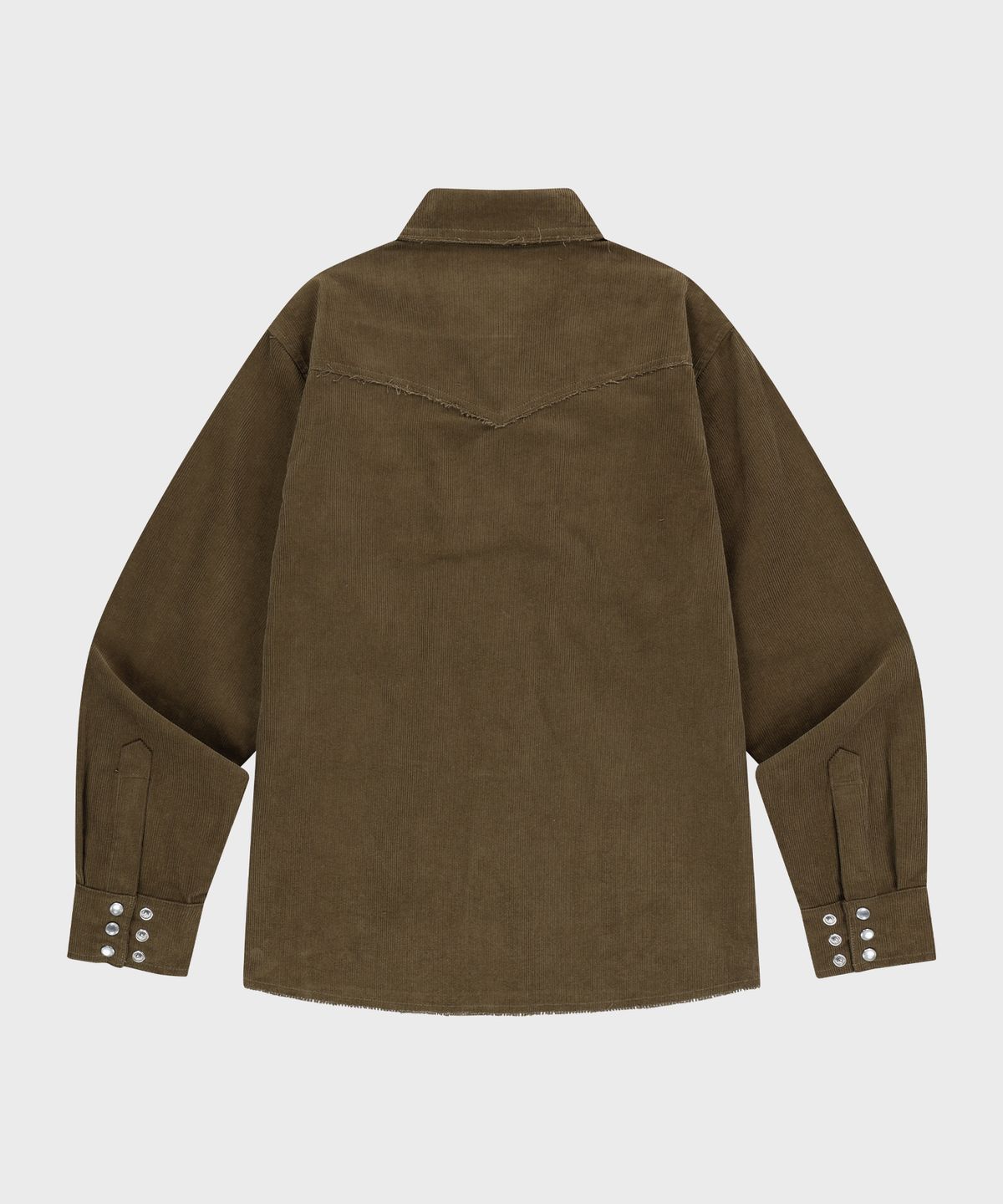 더바이닐하우스(THEVINYLHOUSE) CORDUROY WESTERN SHIRTS KHAKI