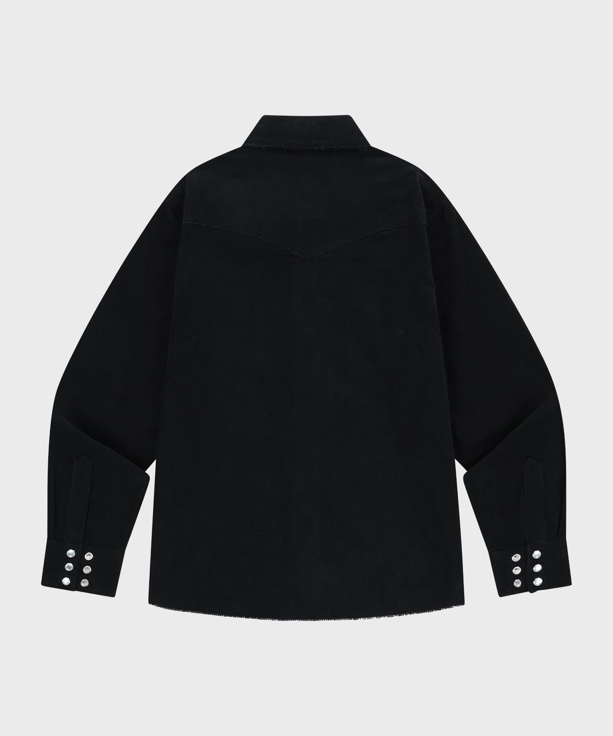 더바이닐하우스(THEVINYLHOUSE) CORDUROY WESTERN SHIRTS BLACK