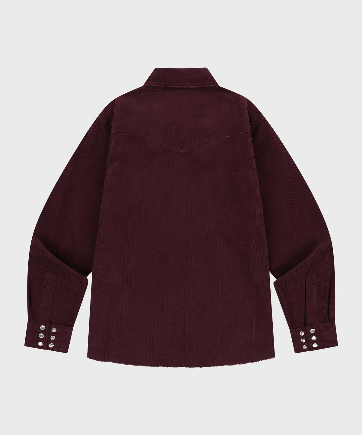 더바이닐하우스(THEVINYLHOUSE) CORDUROY WESTERN SHIRTS BURGUNDY