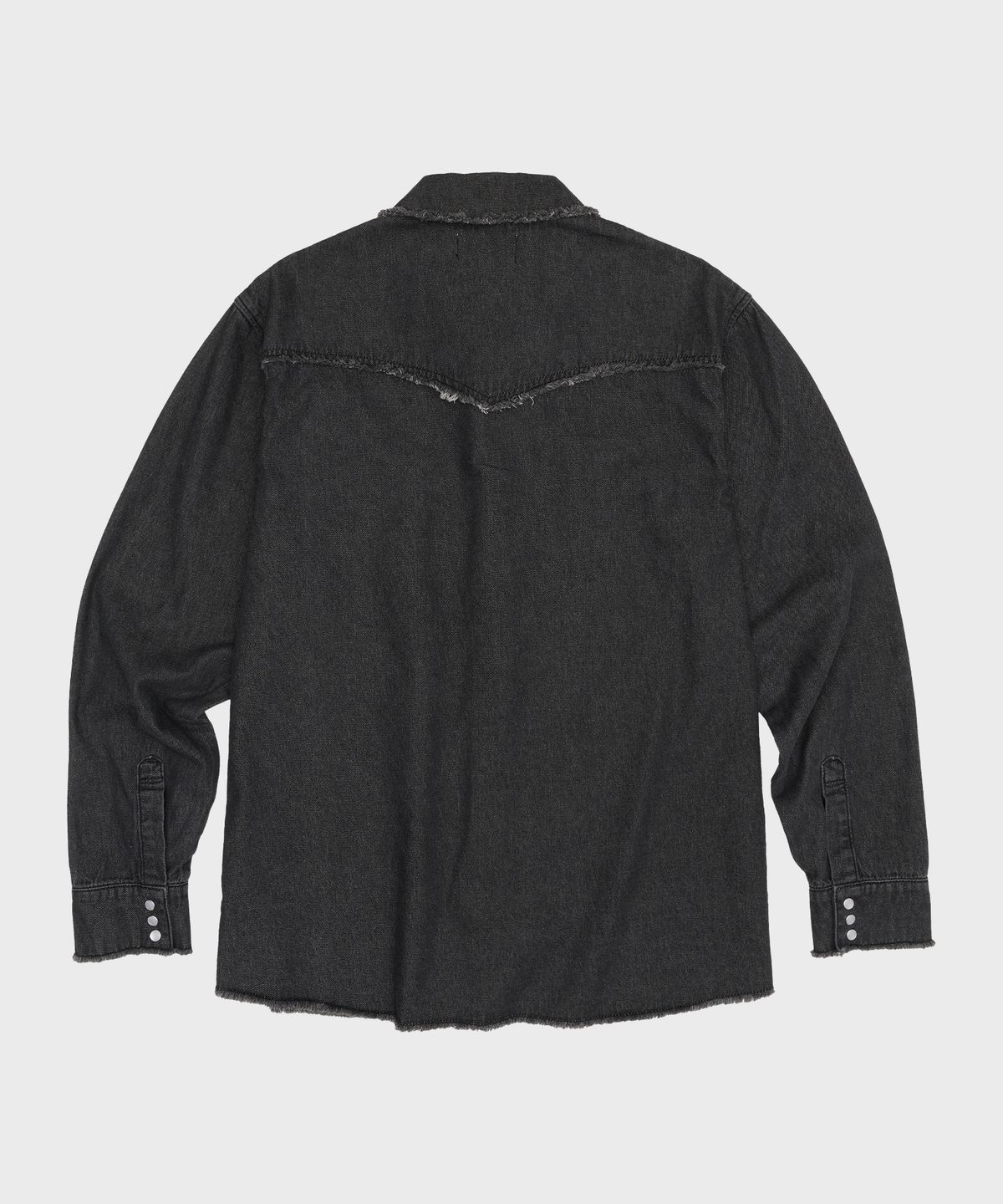 더바이닐하우스(THEVINYLHOUSE) WESTERN DENIM SHIRTS BLACK