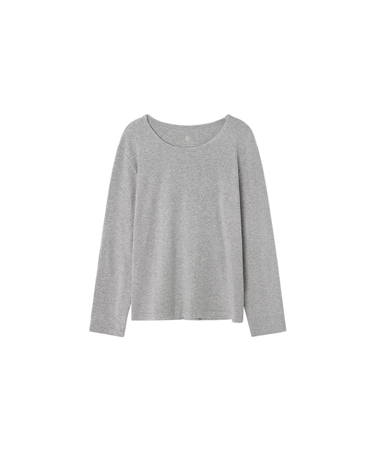 시야쥬(SIYAZU) SITP5164 라운드넥 긴팔 티셔츠_Melange gray