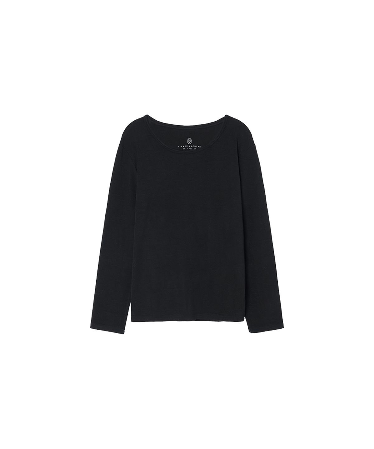 시야쥬(SIYAZU) SITP5164 라운드넥 긴팔 티셔츠_Black