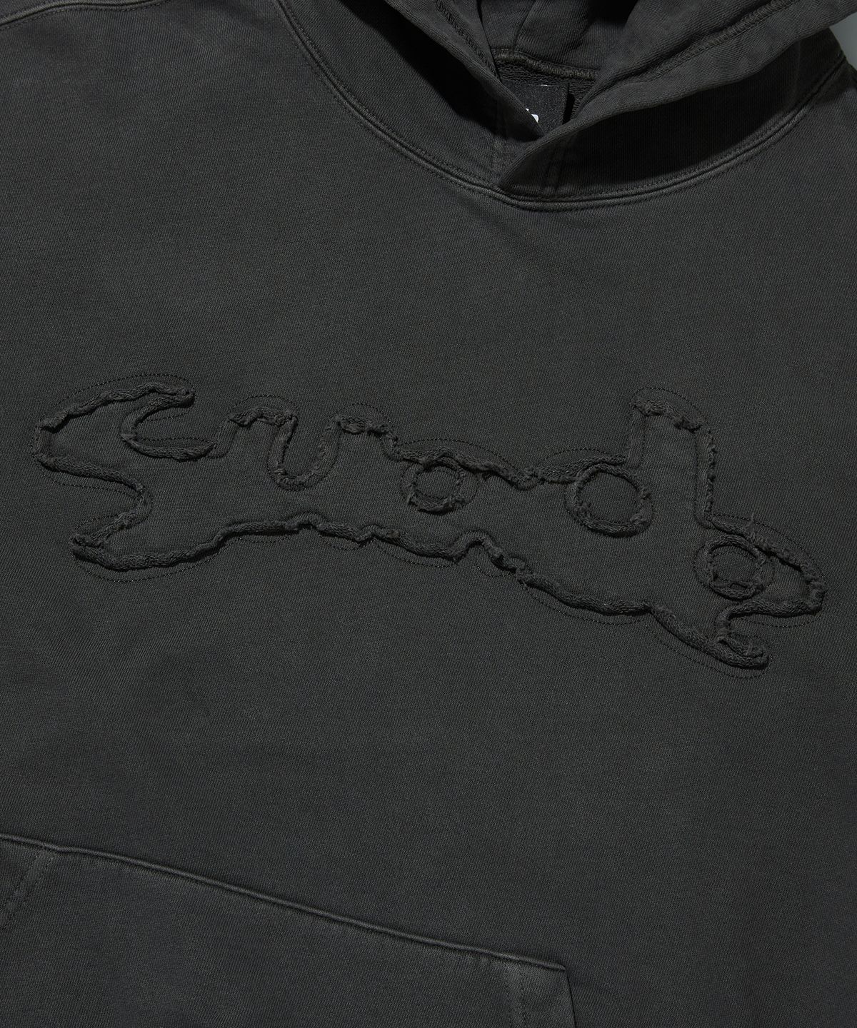 스웨이드(SUADE) LOOSE BALLOON HOODIE [PIGMENT BLACK]