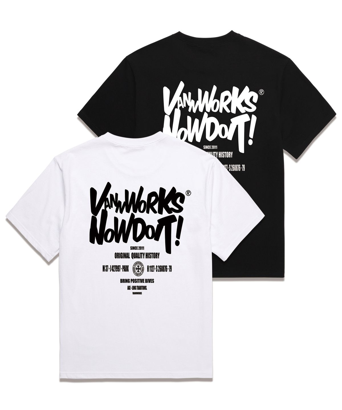 밴웍스(VANNWORKS) DOIT LARGE 오버핏 반팔 티셔츠 (VS0115) 블랙