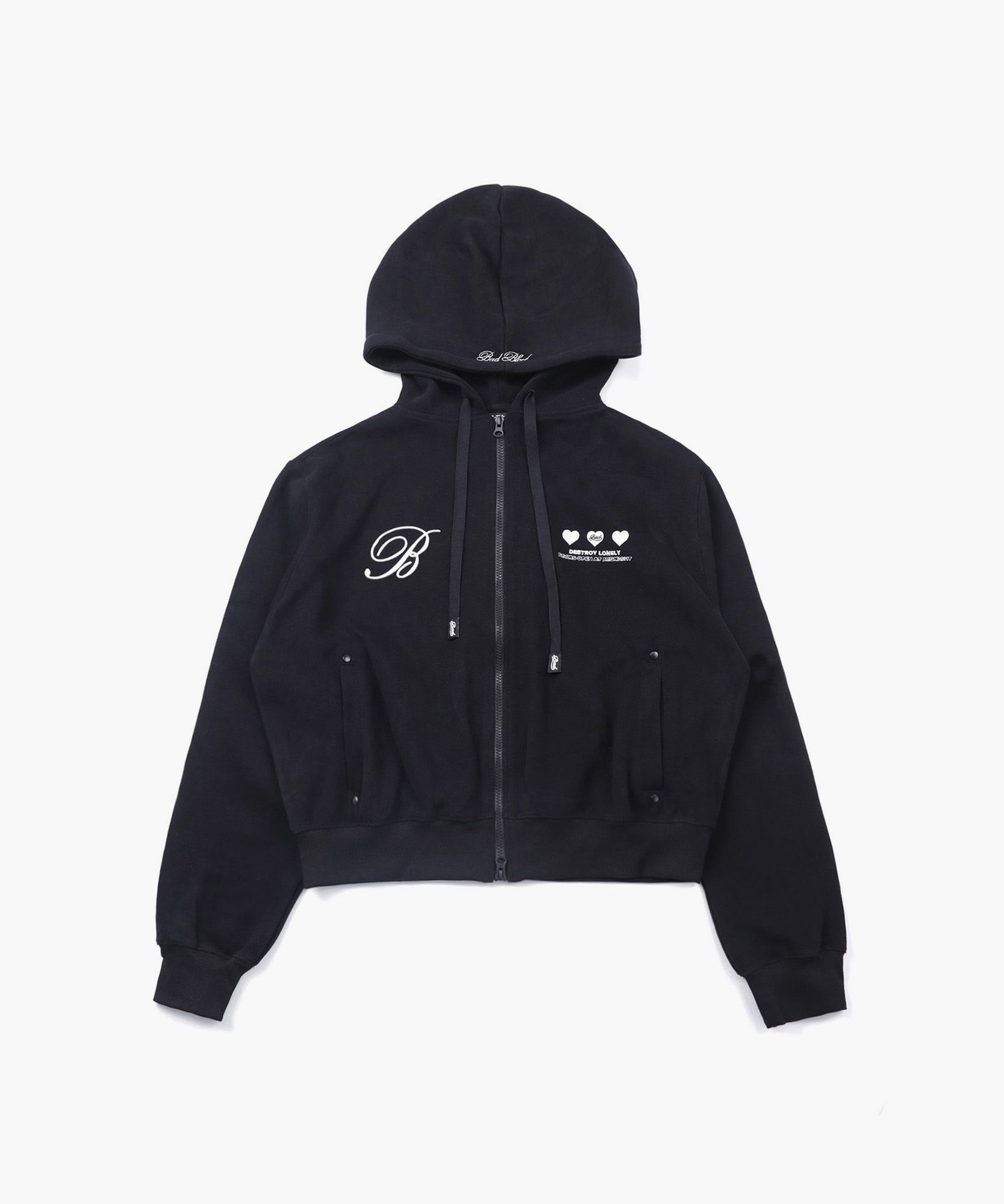 トップス BADBLOOD Hooded Zip-Up - Black MUSINSA | BADBLOOD Classic Logo Hooded Zip-Up - Black