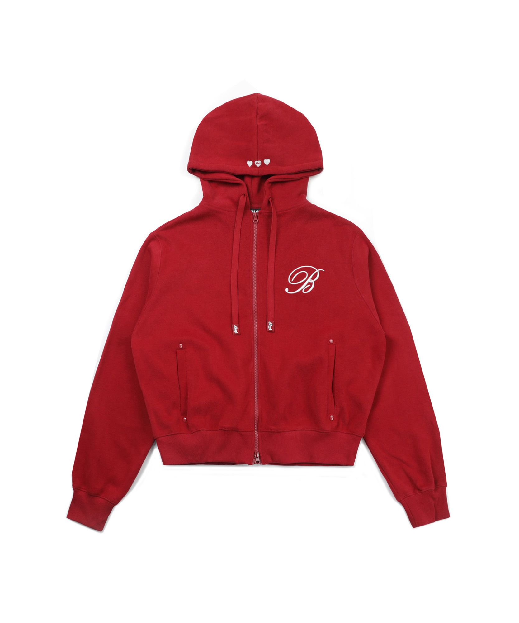 【激安通販 オンラインショップ】日用品 | MUSINSA BADBLOOD Red - Zip-Up Hooded Logo Classic ジャケット・アウター