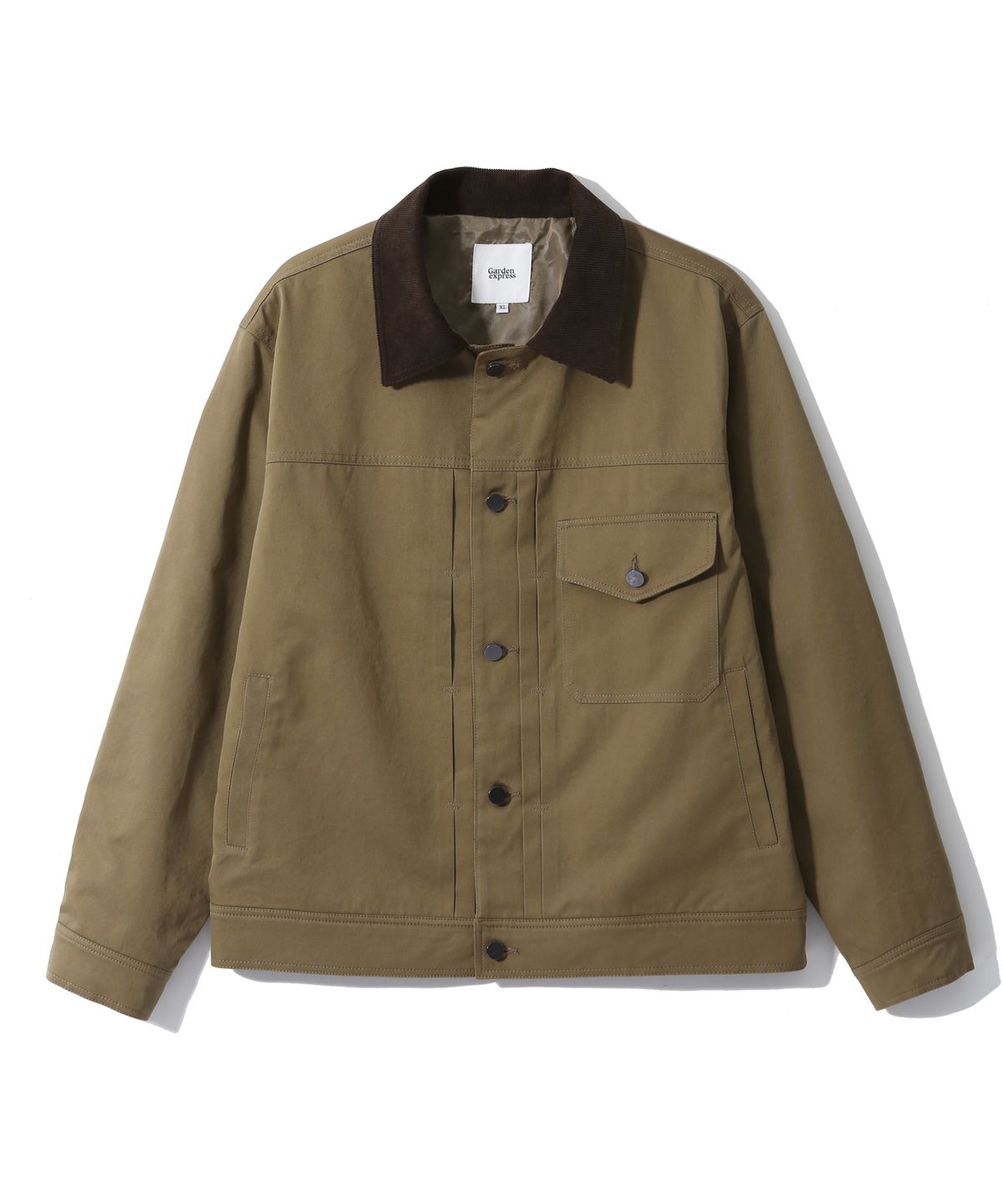 가든익스프레스(GARDEN EXPRESS) Corduroy Collar Trucker Jacket (carmel)