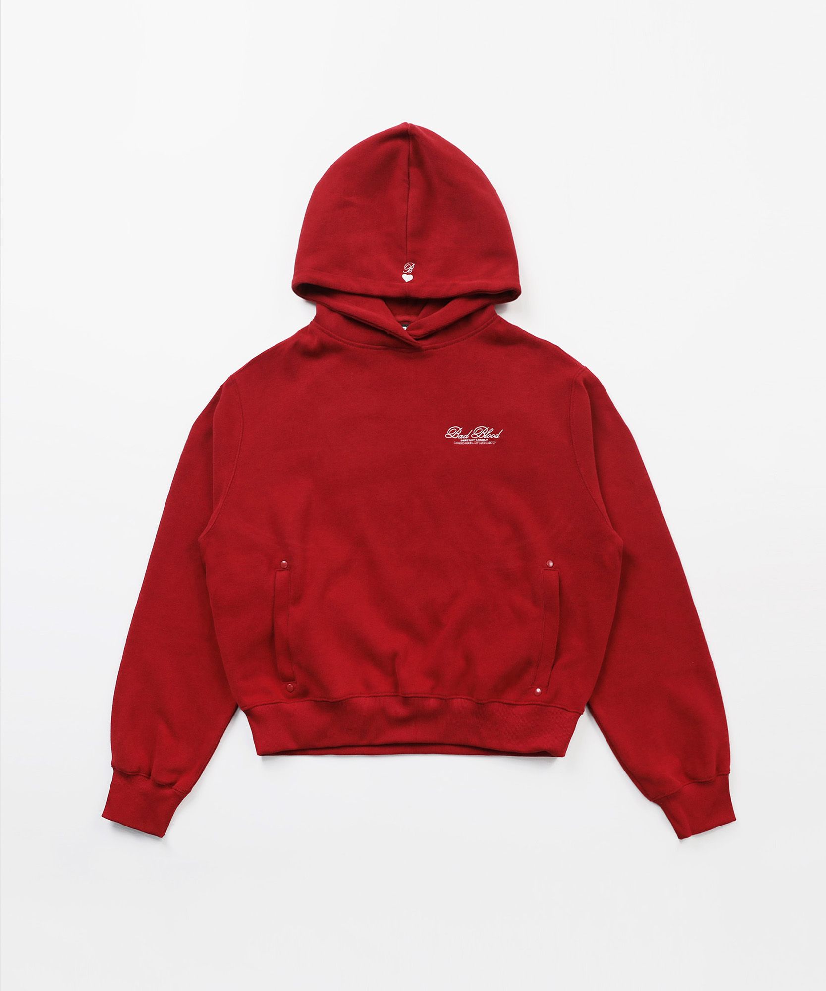 MUSINSA | BADBLOOD Classic Logo Hoodie - Red