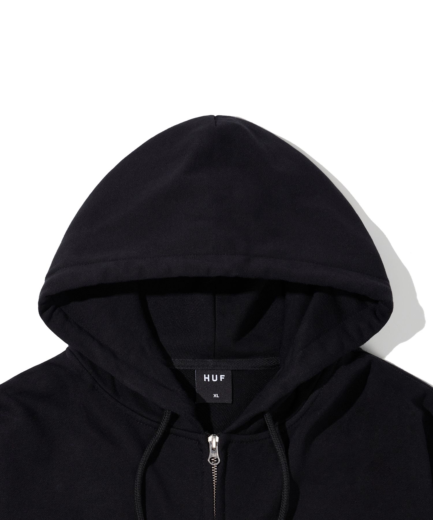 パーカー・フーディ HUF APPLIQUE ARCH LOGO HOODIE BLACK HC3ULHO01BLK MUSINSA | HUF APPLIQUE ARCH LOGO HOODIE ZIP UP [BLACK]