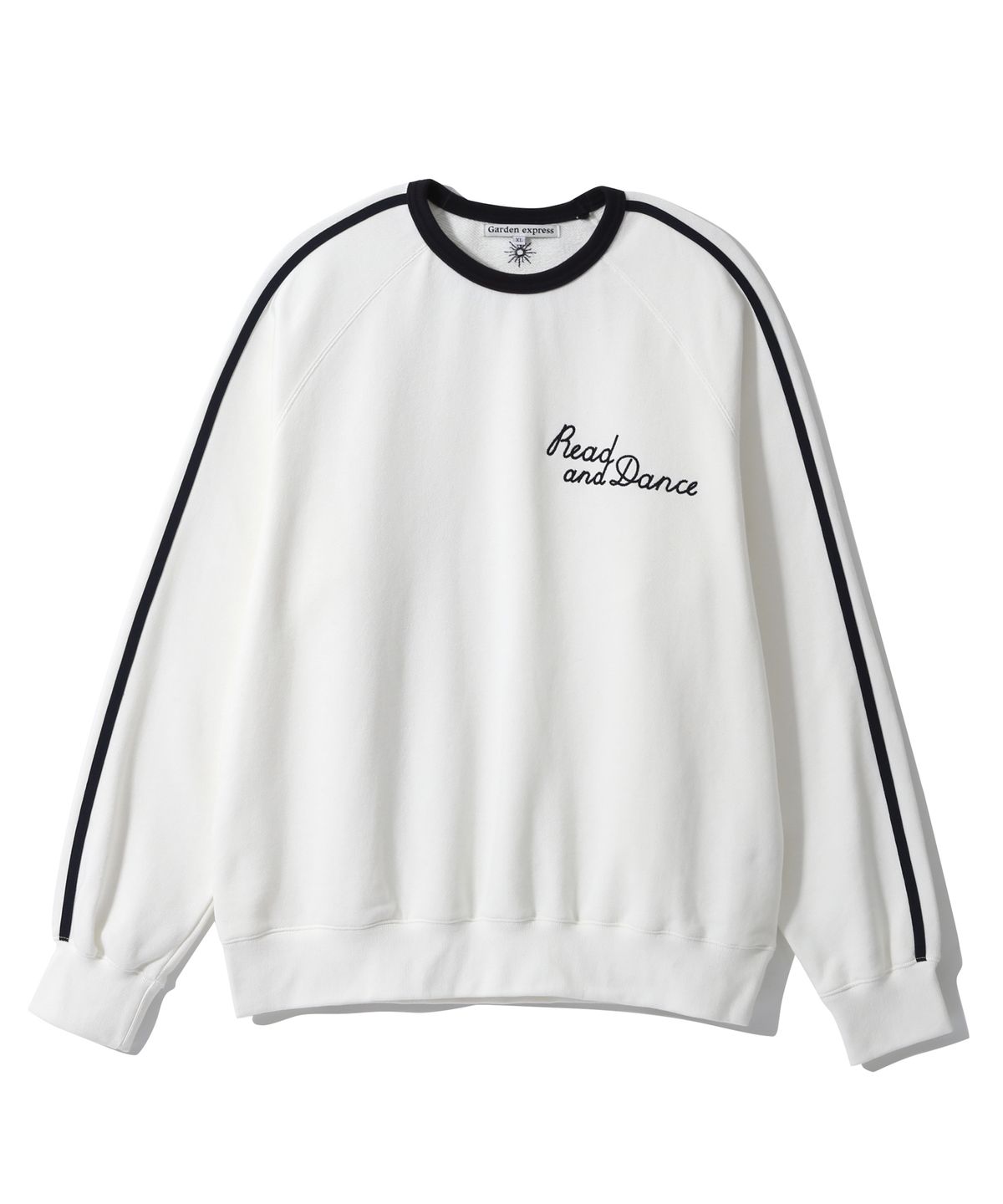 가든익스프레스(GARDEN EXPRESS) Line Detail Lettering Sweatshirt (white)