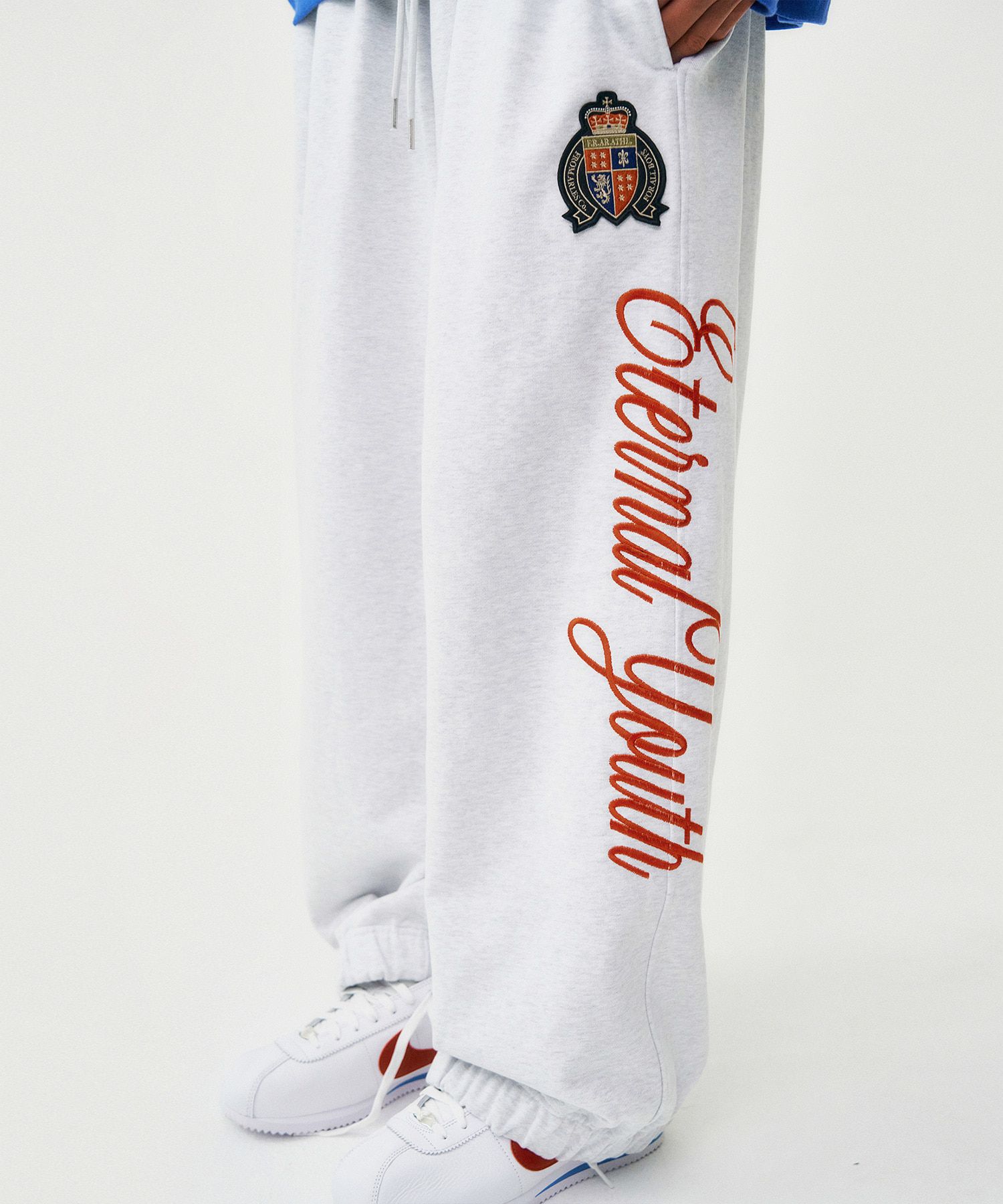 【韓国 FROM ARLES】Eternal youth Sweat pants MUSINSA | FROM ARLES Eternal Youth Sweatpants / GRAY