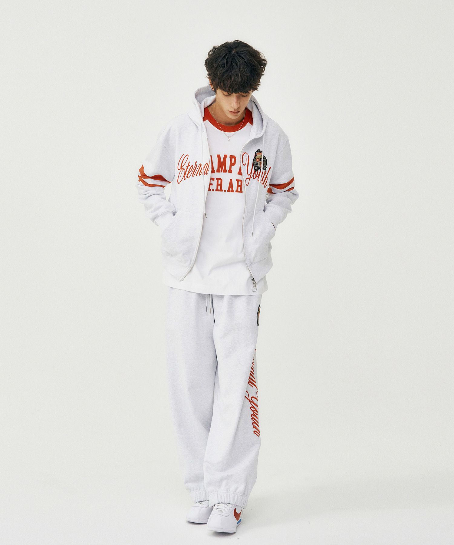 【韓国 FROM ARLES】Eternal youth Sweat pants MUSINSA | FROM ARLES Eternal Youth Sweatpants / GRAY