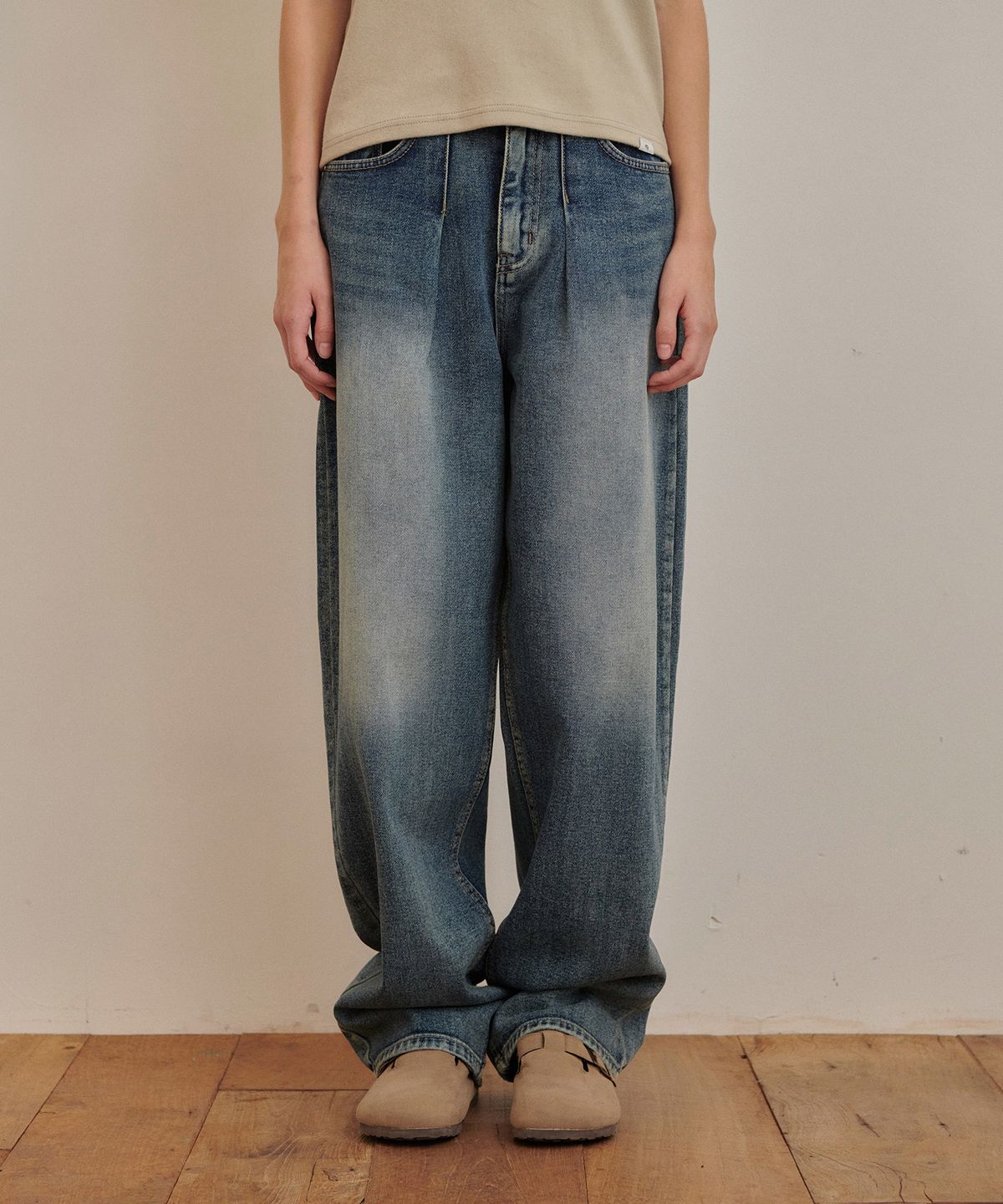 판도라핏(PANDORAFIT) [WIDE] Deloing Jeans