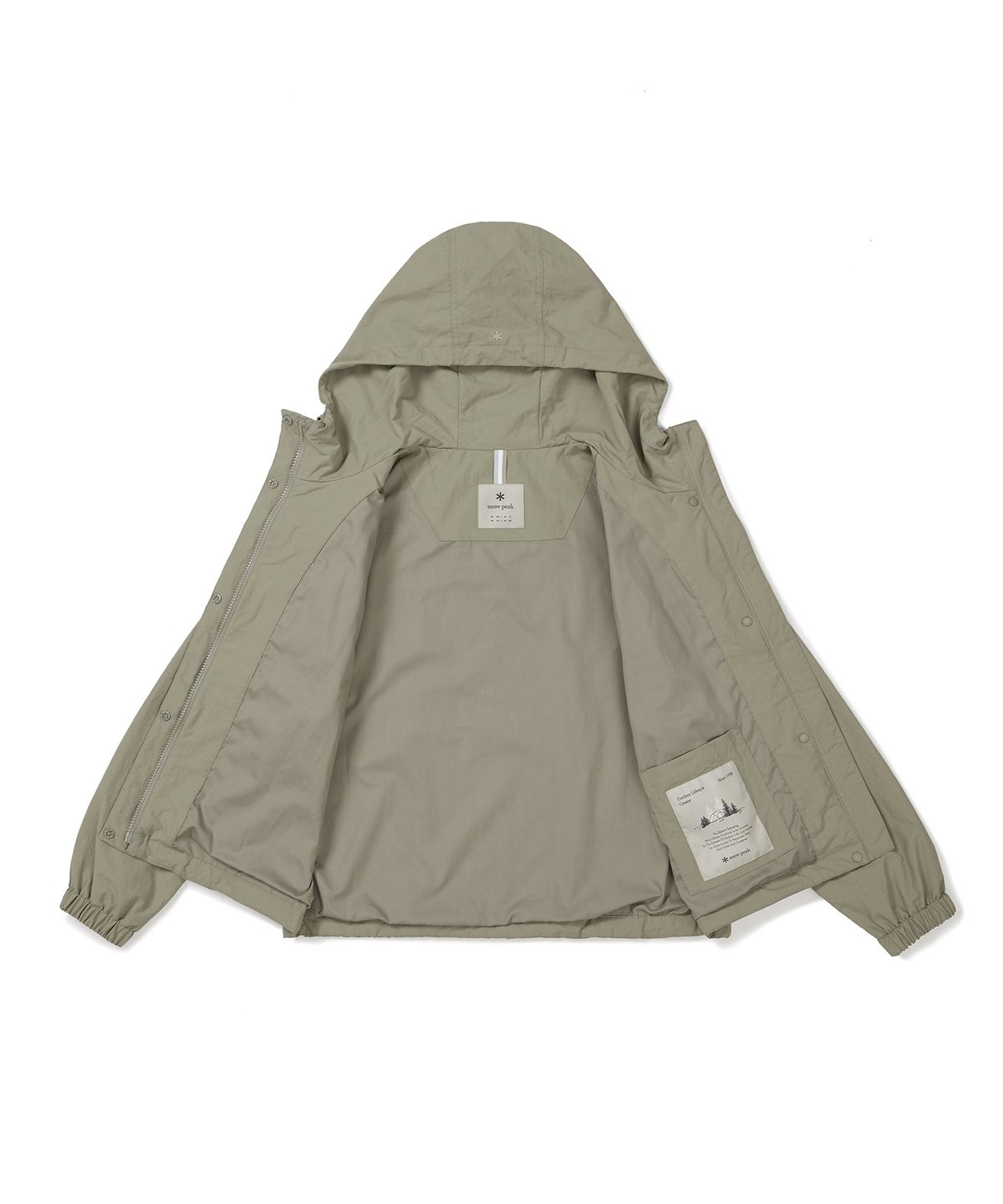 스노우피크 어패럴(SNOWPEAK APPAREL) 캠플 여성 바람막이 (S24FWCWB13) Olive